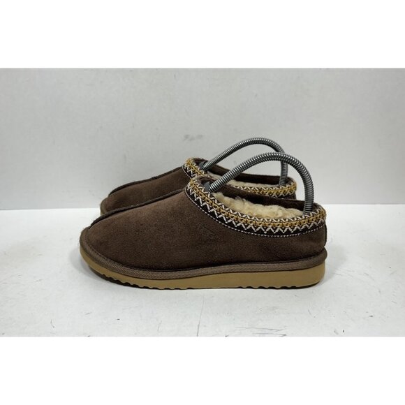 UGG Women's Tasman Slipper Chocolate Size 7 Brown Suede Slippers 5955 - Picture 3 of 8